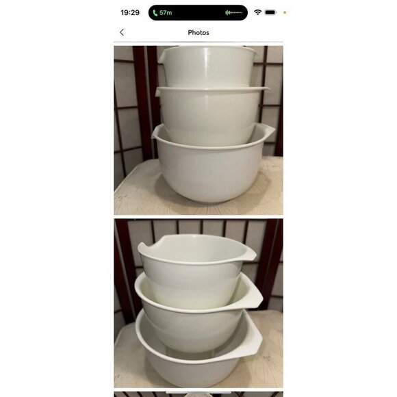 Mixing bowls 14 18 20 Liter Plastic Lot of 3 - Picture 9 of 12